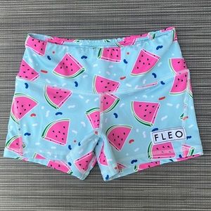 RARE Fleo Watermelon 3.25 Contour Shorts Size XS